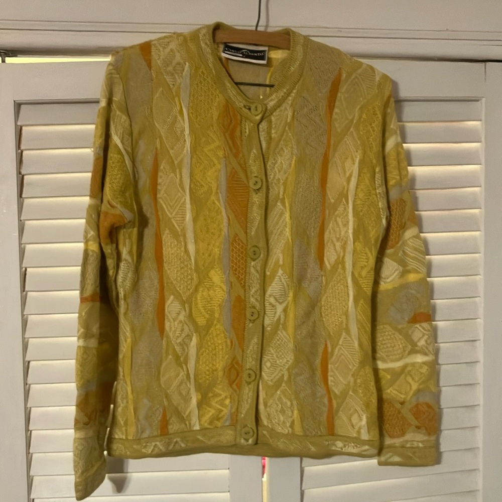 Carlo Alberto sweater cardigan.  Small